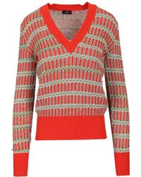 Etro - Jacquard Wool-Blend Sweater - Lyst