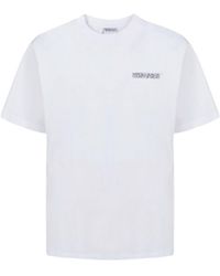 Marcelo Burlon - Organic Cotton T-shirt With Frontal Logo Print - Lyst