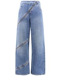 Alaïa - Spiral Stone Washed Jeans - Lyst