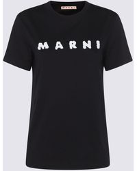 Marni - T-Shirts And Polos Blacks And Greys-Donna - Lyst