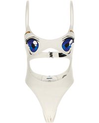 DSquared² - Bettter X Bodysuit Top Bianco-Donna - Lyst