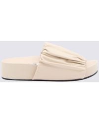 Jil Sander - Light Leather Sandals - Lyst