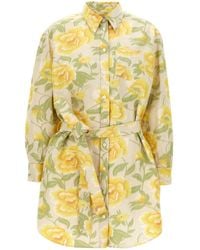 KENZO - Peonies Kimono Sleeve' Dress - Lyst