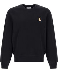 Maison Kitsuné - Stending Fox Felpe Nero-Uomo - Lyst