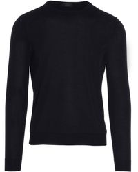 Zanone - Crewneck Cotton Sweater Sweater, Cardigans - Lyst