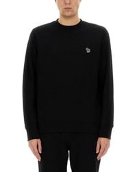 Paul Smith - Zebra Logo Sweatshirt With Zebra Logo - Lyst