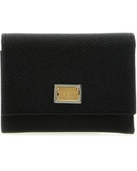 Dolce & Gabbana - French Flap Wallet Portafogli Nero - Lyst