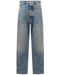 DARKPARK - Cotton Jeans With Paint Stains - Lyst