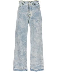 Barrow - Stitching Detail Jeans Celeste - Lyst