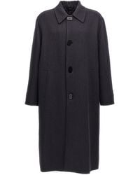 Fendi - Double Wool Coat Coats And Trench Coats - Lyst