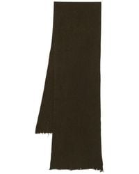Uma Wang - Ribbed Scarf With Fringed Edges - Lyst