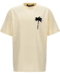 Palm Angels - The Palm T Shirt Bianco/Nero - Lyst