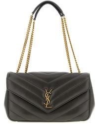Saint Laurent - Loulou Borse A Spalla E Tracolla Marrone-Donna - Lyst