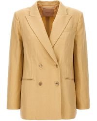 Twin Set - Double-breasted Blazer Blazer And Suits - Lyst