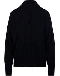 Roberto Collina - Cut Out Mock-Neck Sweater - Lyst