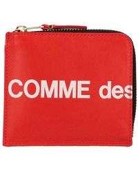 Comme des Garçons - Huge Logo Portafogli Rosso-Donna - Lyst