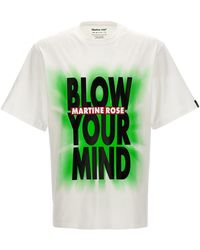 Martine Rose - Blow Your Mind T Shirt Bianco - Lyst