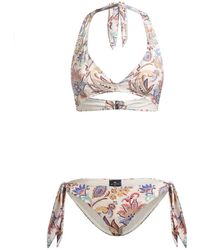 Etro - Floral Print Bikini Swimsuit-Donna - Lyst