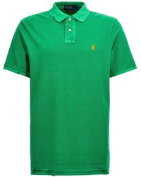 Polo Ralph Lauren - Logo Embroidery Shirt Polo Verde - Lyst