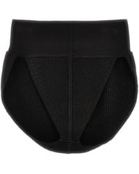 Rick Owens - Panties In Cachemire Blend Intimo Nero - Lyst