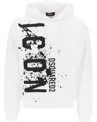 DSquared² - Cool Fit Hoodie With Icon Splash Print - Lyst
