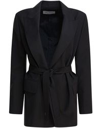 Max Mara - Wool Canvas Blazer - Lyst