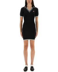CASABLANCA - Viscose Polo Shirt Dress-Donna - Lyst