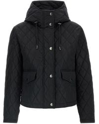 Burberry - Pembroke Puffer Jackets Nero-Donna - Lyst