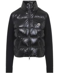 Moncler - Knitted Down Jacket - Lyst