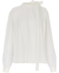 Givenchy - Jacquard Logo Shirt Camicie Bianco - Lyst