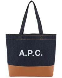 A.P.C. - Axel E/W Tote Bag - Lyst