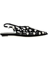The Attico - Grid Slingback Sandals - Lyst