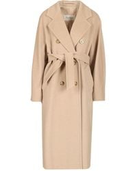 Max Mara - Double-Breasted Coat With Belt Coats - Lyst
