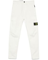 Stone Island - Trousers With Logo - Lyst