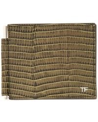 Tom Ford - Small Leather Money Clip Wallet - Lyst