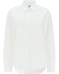 Totême - Oversized Organic Poplin Shirt - Lyst
