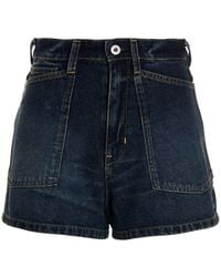 KENZO - Denim Shorts - Lyst