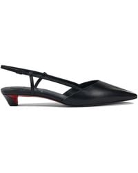 Christian Louboutin - Miss Z Slingina 25 Leather Slingback Pump - Lyst
