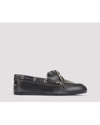 Miu Miu - Burnt Calf Leather Loafers-Donna - Lyst
