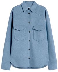 Sportmax - Oversized Pure Wool Shirt - Lyst