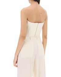 GIUSEPPE DI MORABITO - Firefly Wool Bustier Top - Lyst
