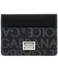 Dolce & Gabbana - Jacquard Logo Cardholder Wallets, Card Holders - Lyst