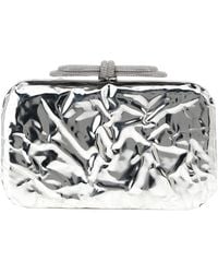Mach & Mach - 'Double Bow Wrapped Mirror' Clutch - Lyst