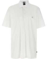 BOSS - C-Parris Polo Bianco-Uomo - Lyst