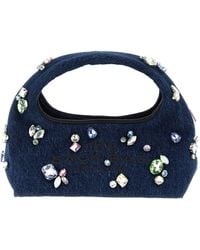Marc Jacobs - The Gem Denim Mini Sack Borse A Mano Blu-Donna - Lyst