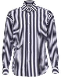 Borriello - Striped Shirt Shirt, Blouse - Lyst