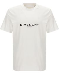 Givenchy - Logo T Shirt Bianco - Lyst