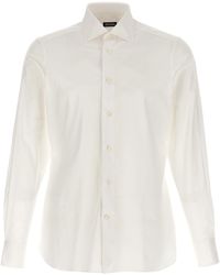 Zegna - Stretch Cotton Shirt Shirt, Blouse - Lyst