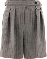 Brunello Cucinelli - Herringbone Bermuda Shorts - Lyst