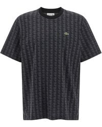Lacoste - Monogram T-Shirt - Lyst